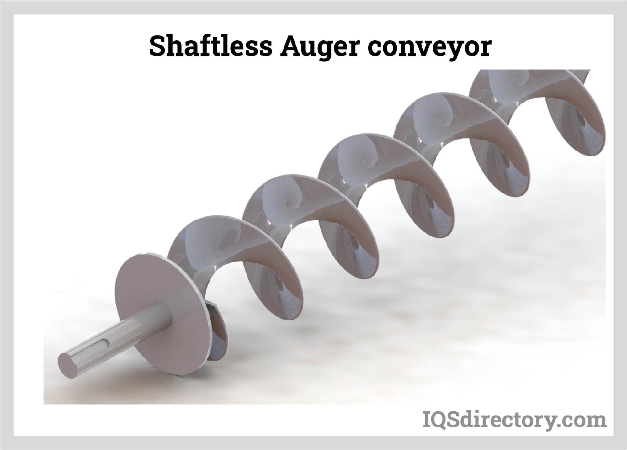 shaftless auger conveyor